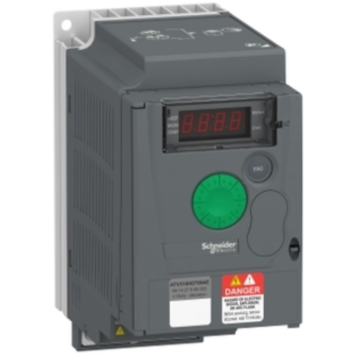 SCHNEIDER- ATV310H075N4E, 1HP/0.75Kw, Input: 3Phase 415Vac Output:3pH.415Vac