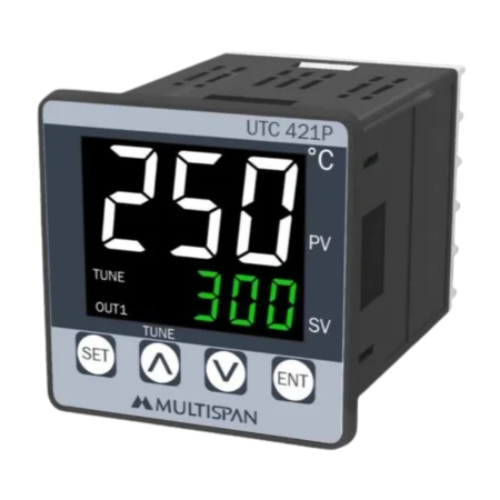 MULTISPAN- UTC-421P -3-Digit Dual Display Single Output PID Controller