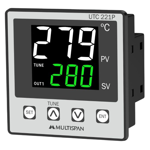 MULTISPAN- UTC-221P- 3-Digit Dual Display Single Output PID Controller