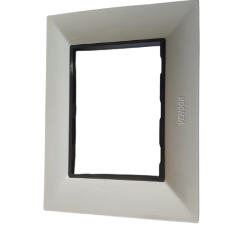 VENSOR- 130103-IIIV VINIXA Glaze 3 Module Plate White HSN: 85389000